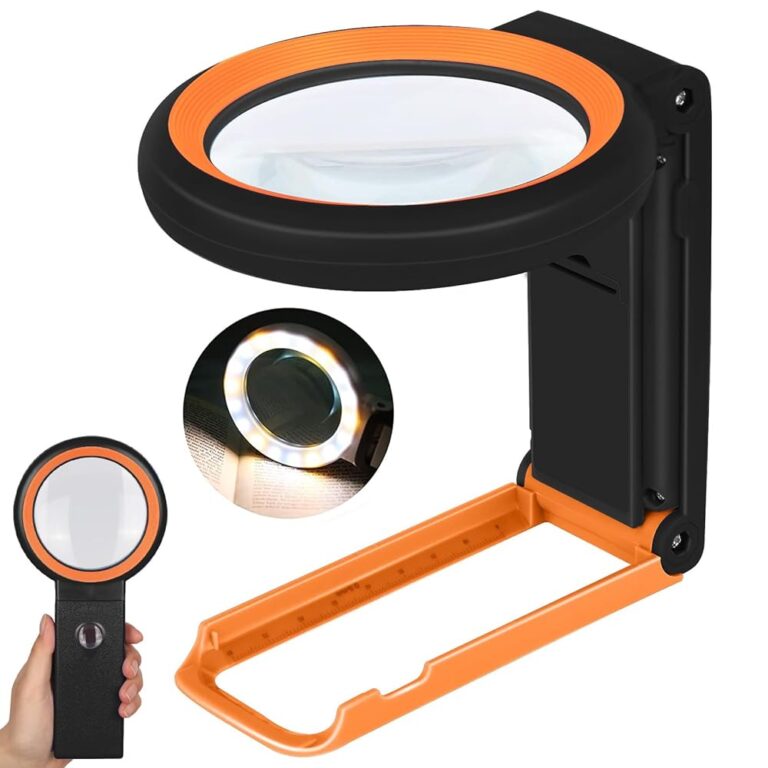 30X 40X Magnifying Glass with Light and Stand