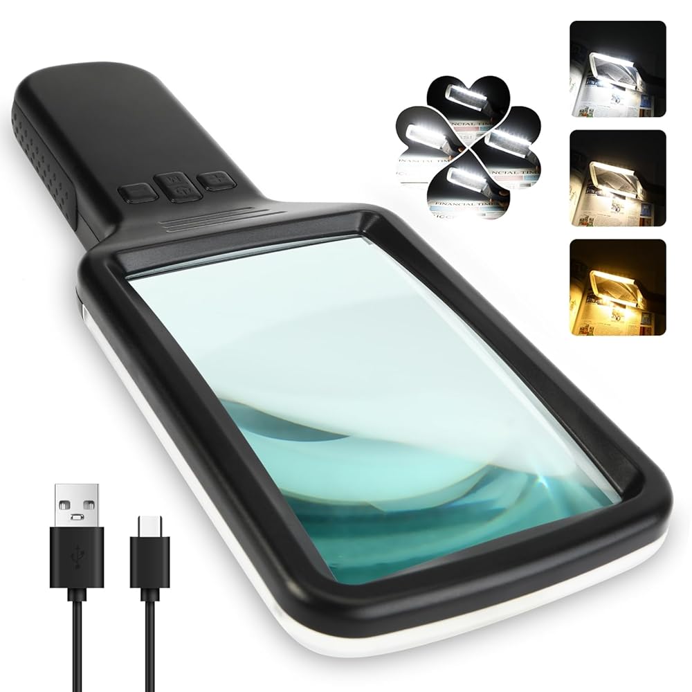 Best Rechargeable Magnifying Glass with Light